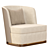 Modern Michael Armchair: Sleek Design for Stylish Comfort 3D model small image 1