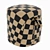 Contemporary Fabric and Leather Stool 3D model small image 5