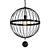 Modern Wire Cage Pendant 3D model small image 1