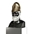 Classic Pericles Bust: Elegant Black & White 3D model small image 4