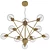 Francisca SP10 Gold/Cognac Pendant Light 3D model small image 2