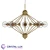 Francisca SP10 Gold/Cognac Pendant Light 3D model small image 5