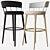 Meru L Bar Stool: Sleek Design, Comfort & Durability! 3D model small image 2