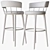 Meru L Bar Stool: Sleek Design, Comfort & Durability! 3D model small image 3