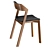 Elegant Merano Chair: Harmony in Wood 3D model small image 2