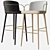 Sleek Arven Bar Stool: Modern Elegance 3D model small image 1