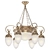 8 Horns Empire Style Chandelier 3D model small image 1