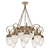 8 Horns Empire Style Chandelier 3D model small image 4