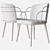 Elegant Arven Duo Chair 3D model small image 4