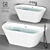 Abber Baths Set: AB9213 and AB9216 with CEA DESIGN GIOTTO Plus Mixers 3D model small image 1