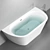 Abber Baths Set: AB9213 and AB9216 with CEA DESIGN GIOTTO Plus Mixers 3D model small image 4