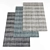 Versatile Collection of 5 Textured Rugs 3D model small image 1