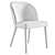 Elegant Camille Taupe Italian Dining Chair 3D model small image 6