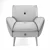 Flexible Fabric Armchair 3D model small image 3