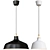 Ranarp Suspension Light: Stylish Black Pendant 3D model small image 1