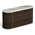 Modern Wood and Stone Commode 3D model small image 1