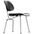 Scandinavian Inspired Vitra DCM Chair 3D model small image 3