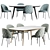 HER 042 G Dijon Table & Chair Set 3D model small image 2