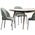 HER 042 G Dijon Table & Chair Set 3D model small image 4