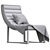 Luxury Leather Armchair: Modern Design 3D model small image 3