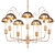 Exquisite 1960s Swedish Chandelier 3D model small image 1