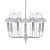 Exquisite 1960s Swedish Chandelier 3D model small image 2