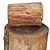 Natural Wood Tree Trunk Sculpture 3D model small image 3