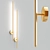 Luxury Gold LED Wall Lamp - Crystal Verde 3D model small image 2