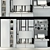 Elegant Oak Cabinet Furniture 3D model small image 2