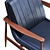 Sleek Leather Hudson Armchair 3D model small image 5