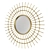 Golden Sunburst Decorative Mirror 3D model small image 2