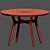 Classic Saarinen Dining Table Chair 3D model small image 6