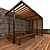 Wooden Pergola Pool 3D model small image 5