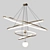 Modern LED Chandelier: Elegant Illumination 3D model small image 1