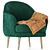 Cozy Retreat Armchair 3D model small image 3