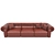Natuzzi Classic Duo  Leather and Fabric Combination 3D model small image 4