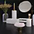 Elegant Resin Bathroom Set 3D model small image 3