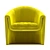 Sleek Italian Armchair: B&B Italia 3D model small image 3