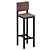 Industrial Loft Style Bar Stool 3D model small image 1