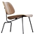 Modern Scandinavian Design Vitra Plywood Lounge Chair Metal 3D model small image 1