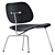 Modern Scandinavian Design Vitra Plywood Lounge Chair Metal 3D model small image 4