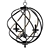 Swirled Bronze Foyer Chandelier 3D model small image 1