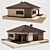 Cozy Cottage: Low-Poly House Model 3D model small image 1