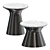 Elegant Marble Pedestal Coffee Table 3D model small image 2