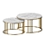 Sleek Round Nesting Tables, Set of 2 3D model small image 2