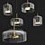 Elegant Vistosi Hanging Lamps 3D model small image 1