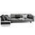 Customizable Boconcept Indivi Sofa 3D model small image 4