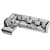 Customizable Boconcept Indivi Sofa 3D model small image 6