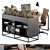 Executive Office Furniture Set 3D model small image 2