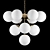 Elegant Grape Cluster Chandelier 3D model small image 1